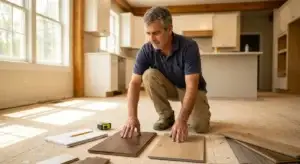 hardwood vs LVP flooring Connecticut for local service businesses